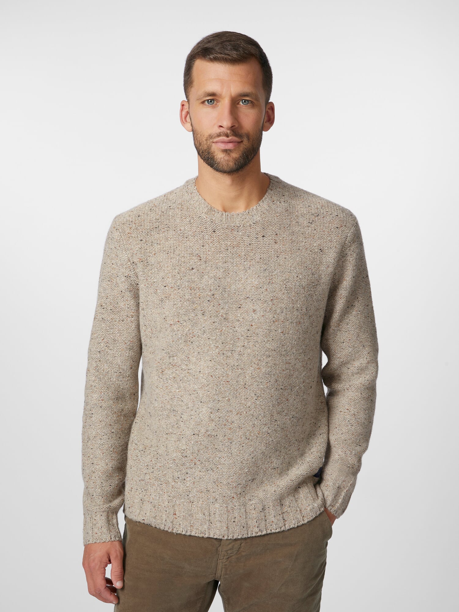 Pull Homme GSUS - Laine Épaisse Angora - Marron - Taille M - Occasion Très Bon État - Hiver Chaud
