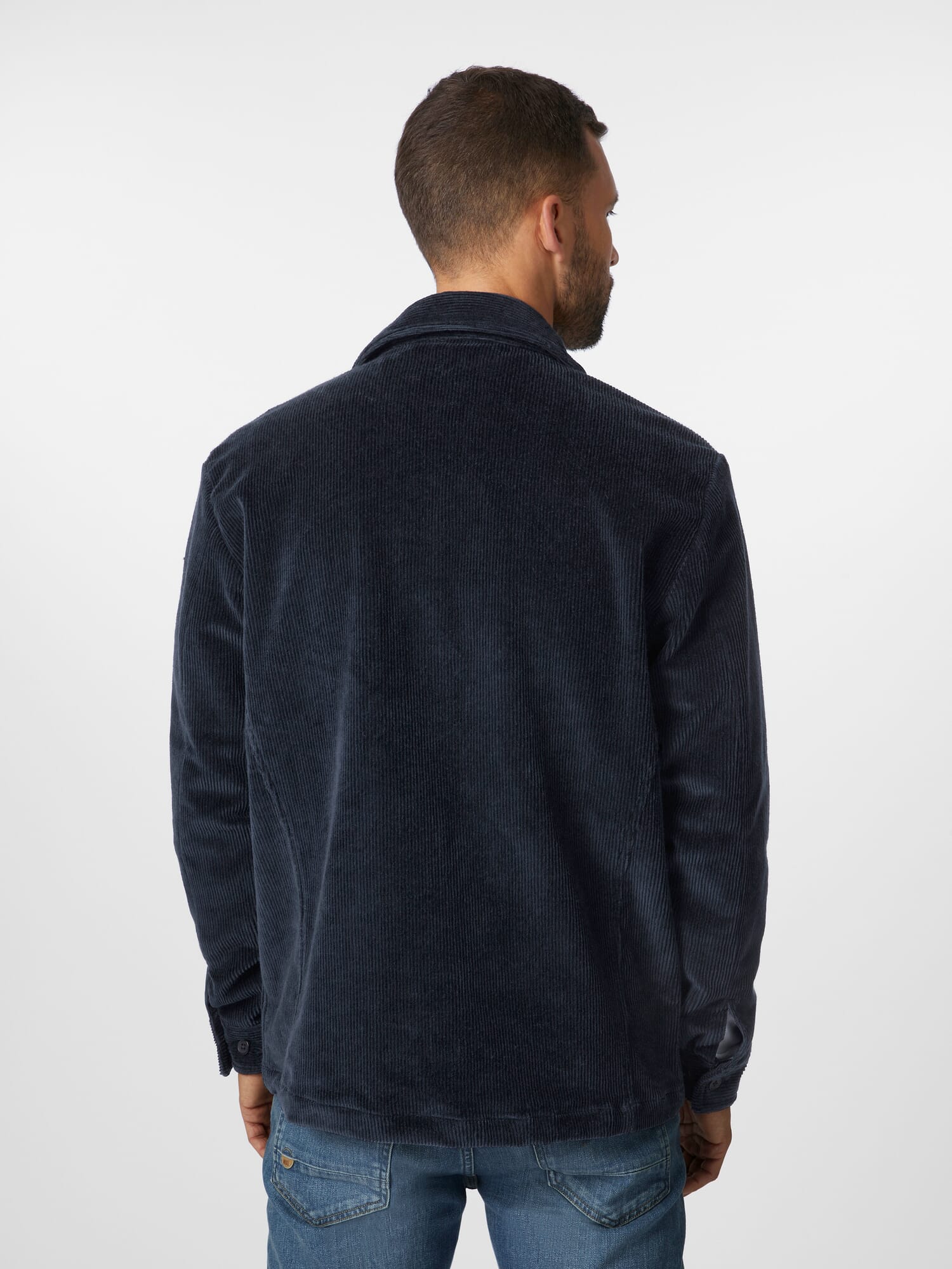 その他 TEN CORDUROY JKT M Men shirt jacket corduroy, Dark blue | Manufactum