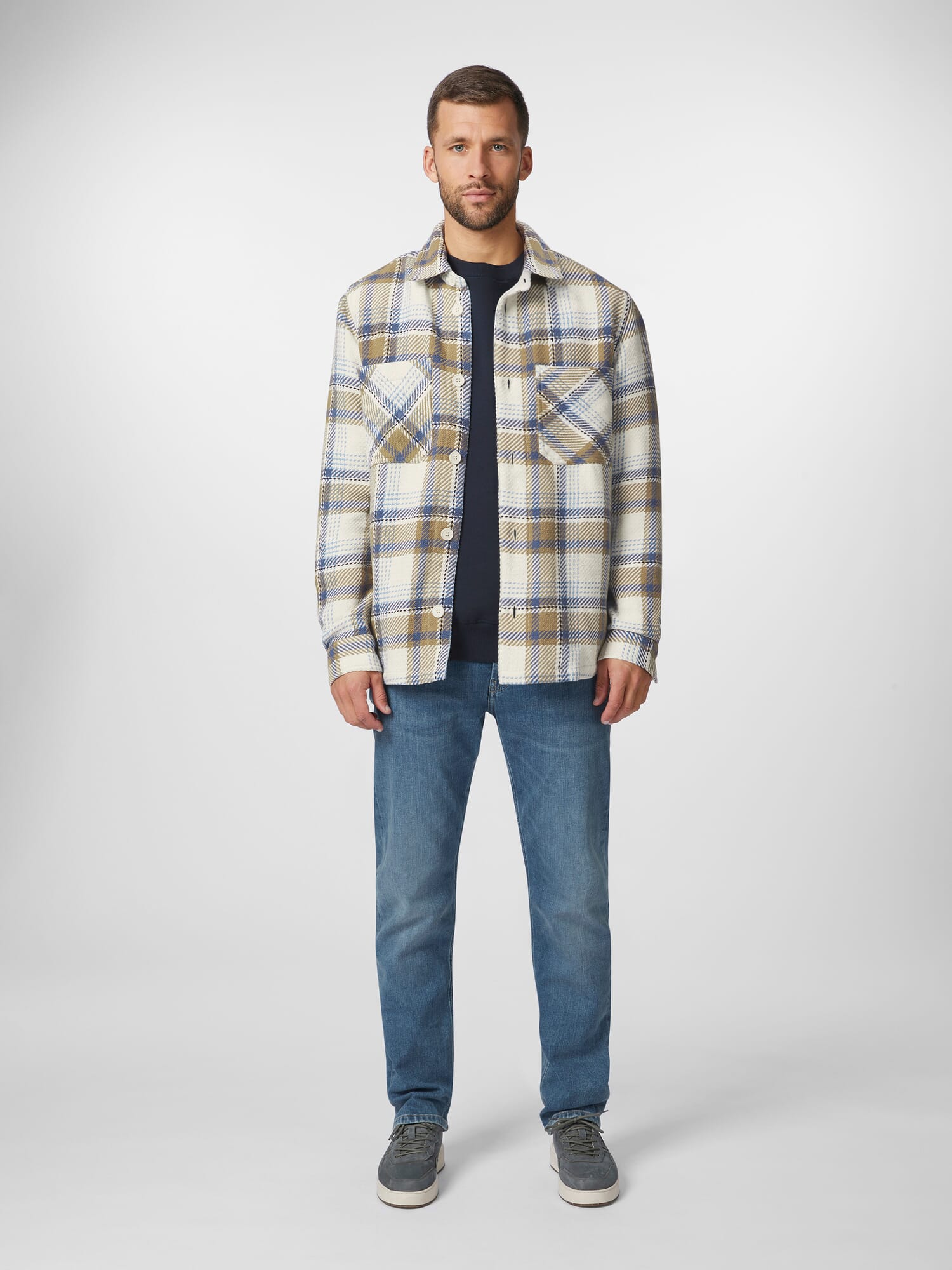 Herren-Hemdjacke kariert, Multicolor Manufactum