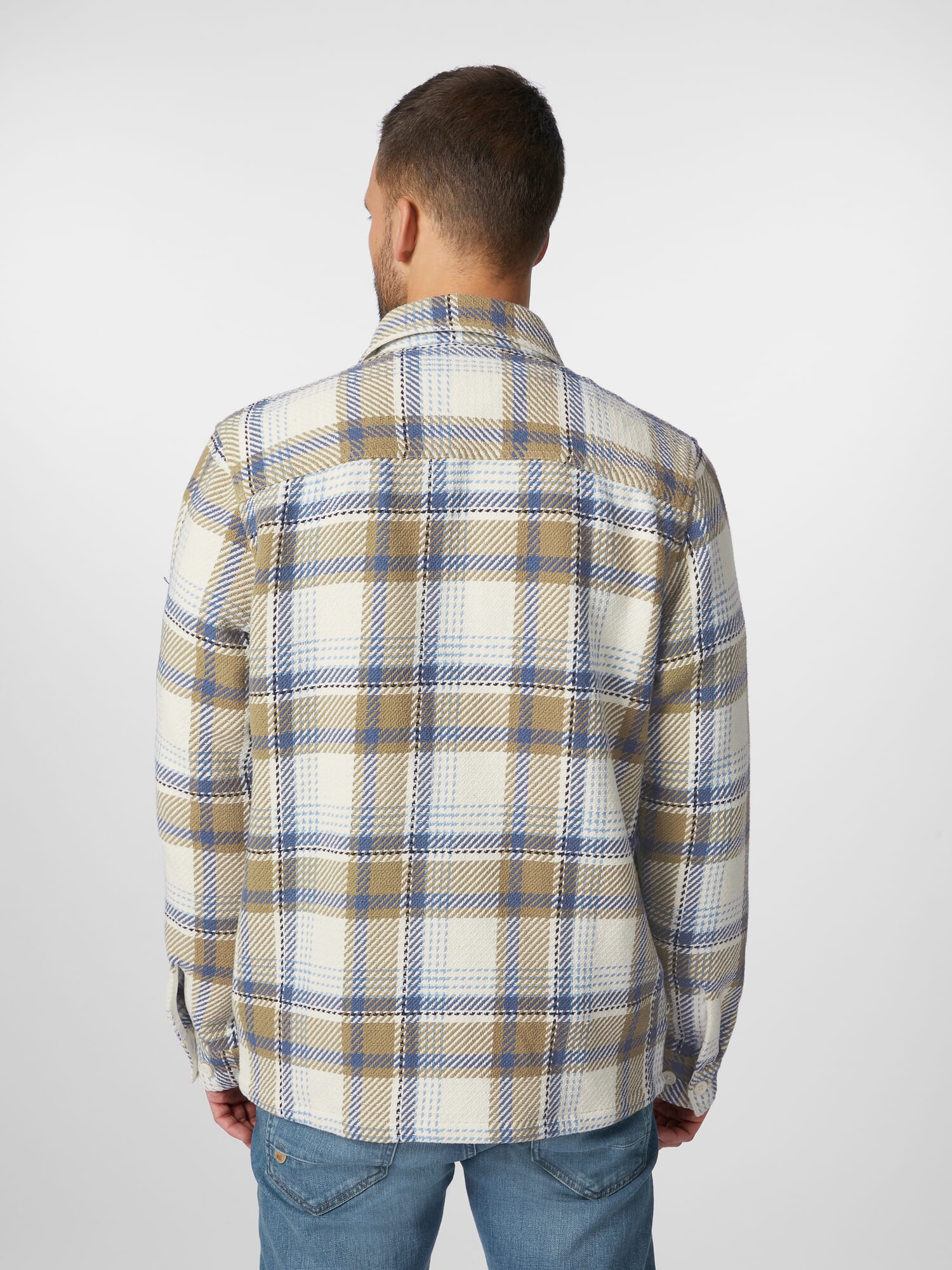 Men shirt jacket plaid, Multicolor | Manufactum