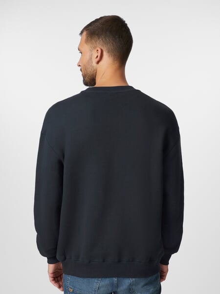 Men sweatshirt Dark blue, presented on a model