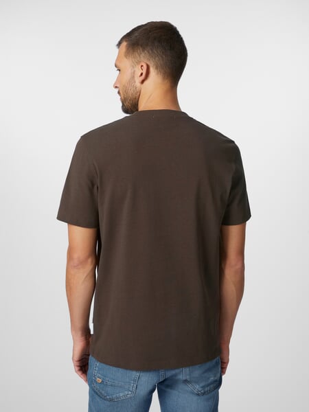 T-shirt da uomo in cotone Marrone, Tragebild