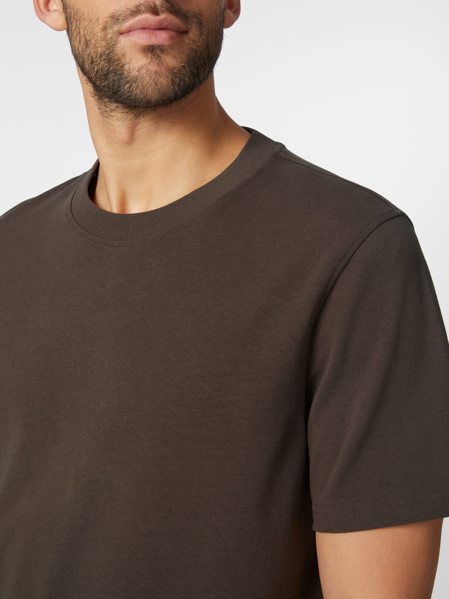 Mens t shirt cotton, Brown | Manufactum