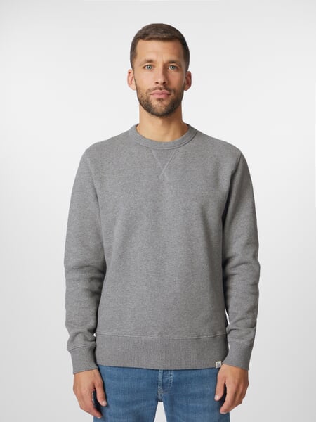 Herren-Sweatshirt Graumelange, Tragebild