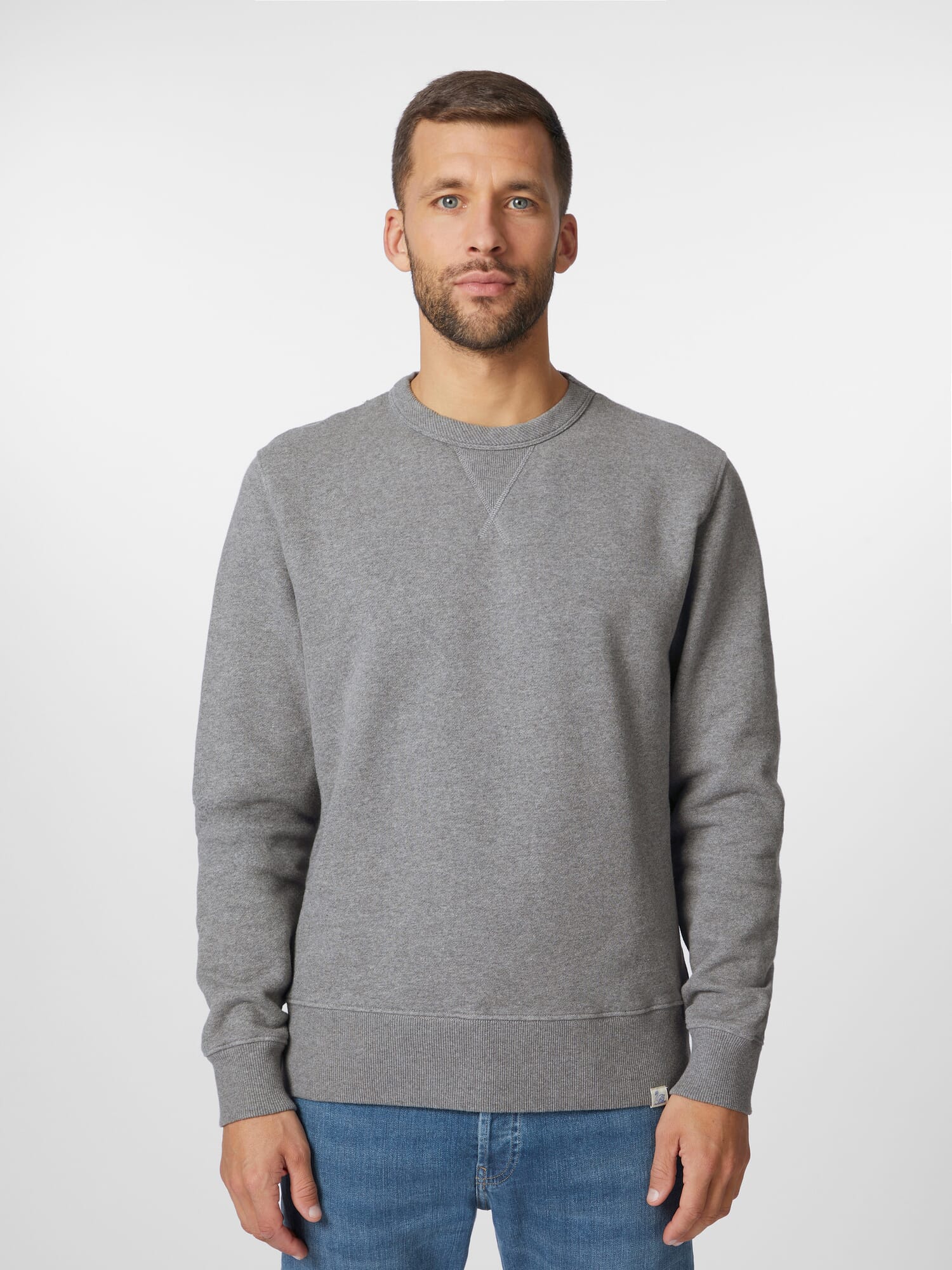 Men sweatshirt, Grey melange | Manufactum