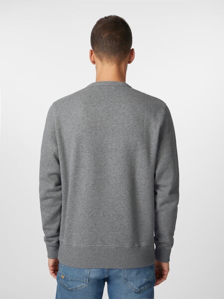 Herren-Sweatshirt Graumelange, Tragebild