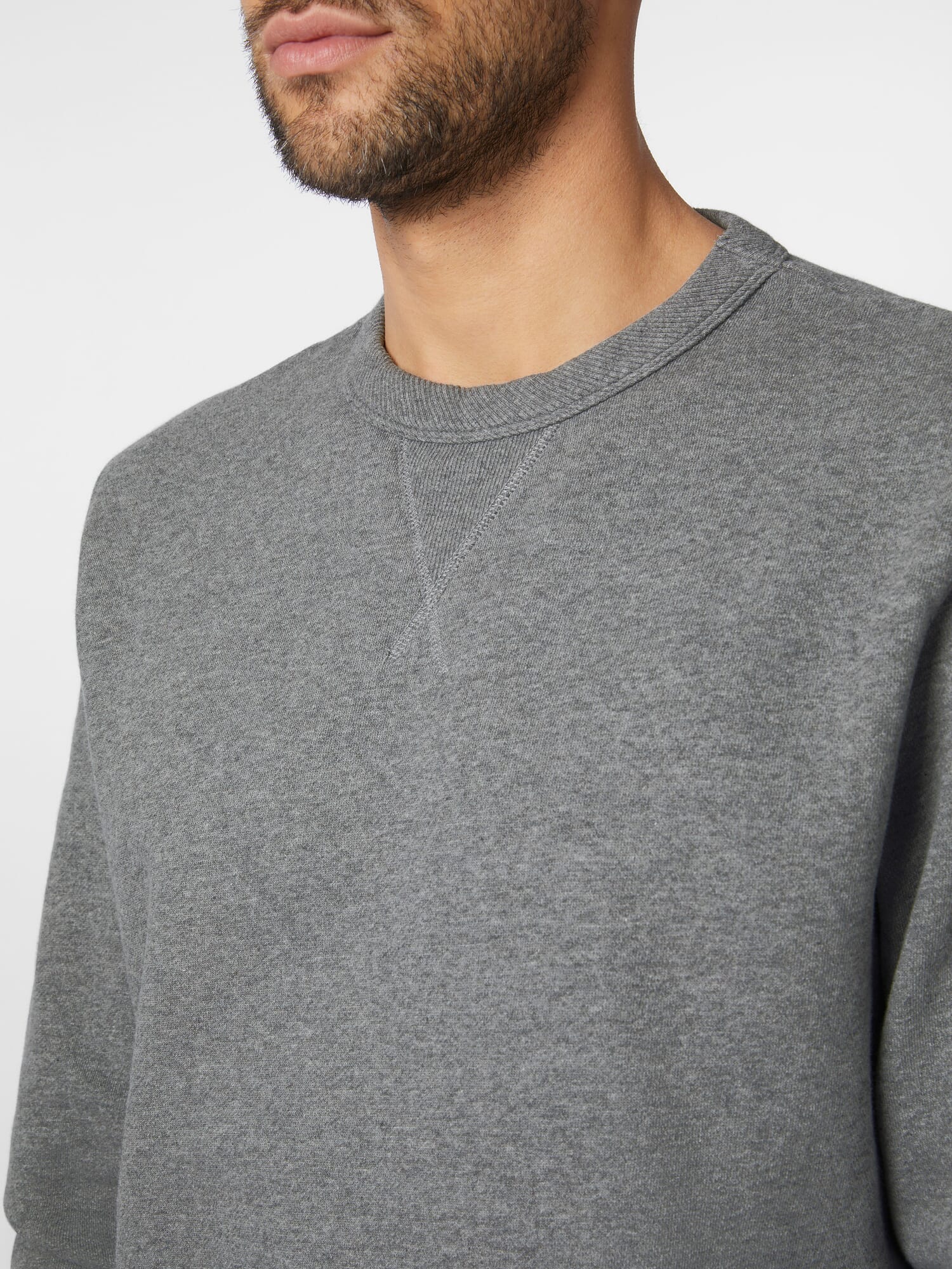 Men sweatshirt, Grey melange | Manufactum