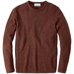 Herren-Strickpullover Baumwolle Rotbraun