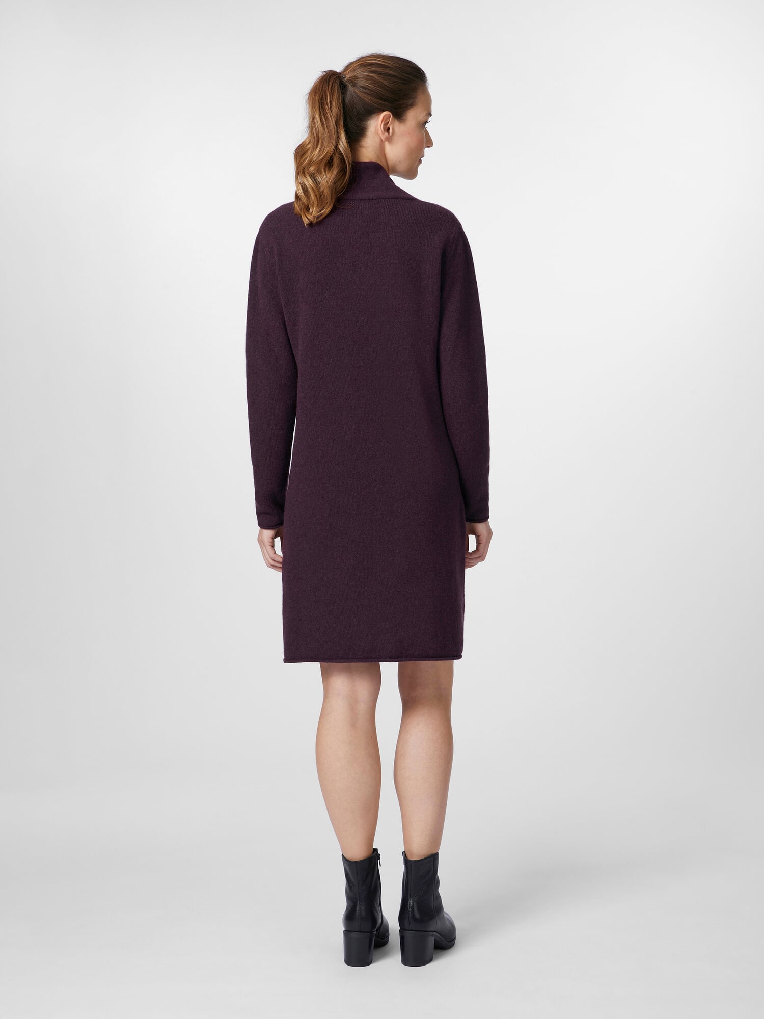 Ladies knit dress, Eggplant | Manufactum
