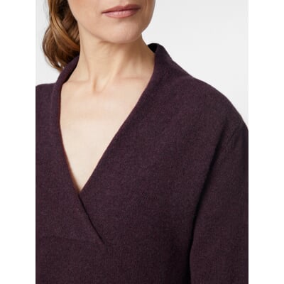 Bresdk gebreide jurk voor dames Kerstmis Lange mouwen pullover jurk Knielang Elegant winterjurk gebreide trui, B-Zwart, L