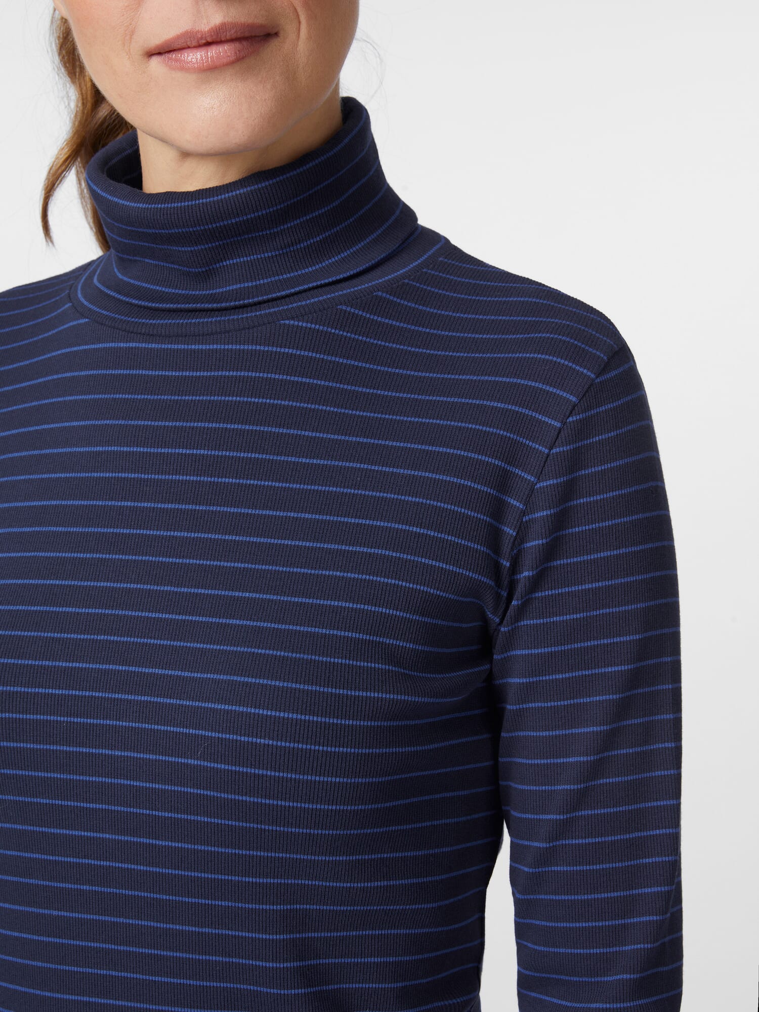 ★KIRSH★ Cherry Basic Turtleneck T-Shirt Dark Blue チェリーベーシックタートルネックTシャツ【ダークブルー】
