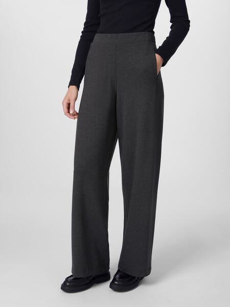 Pantalon femme TENCEL™ Anthracite-mélange, présenté sur un modèle
