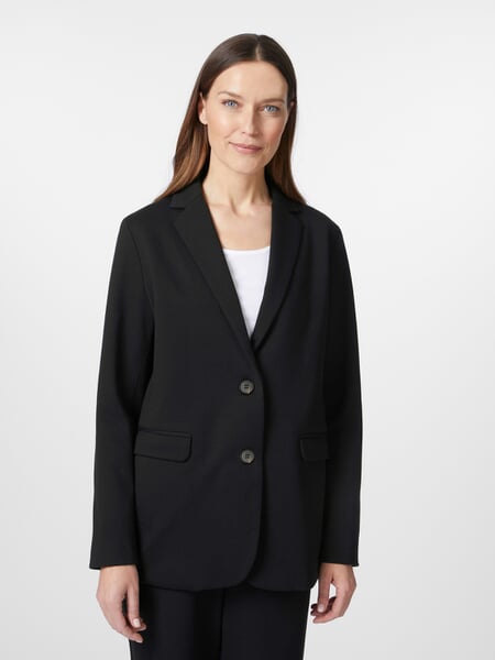 Damen-Jerseyblazer Schwarz, Tragebild