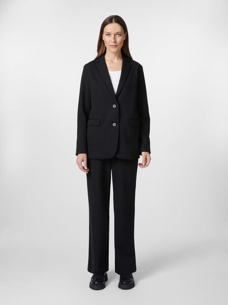 Damen-Jerseyblazer Schwarz, Tragebild