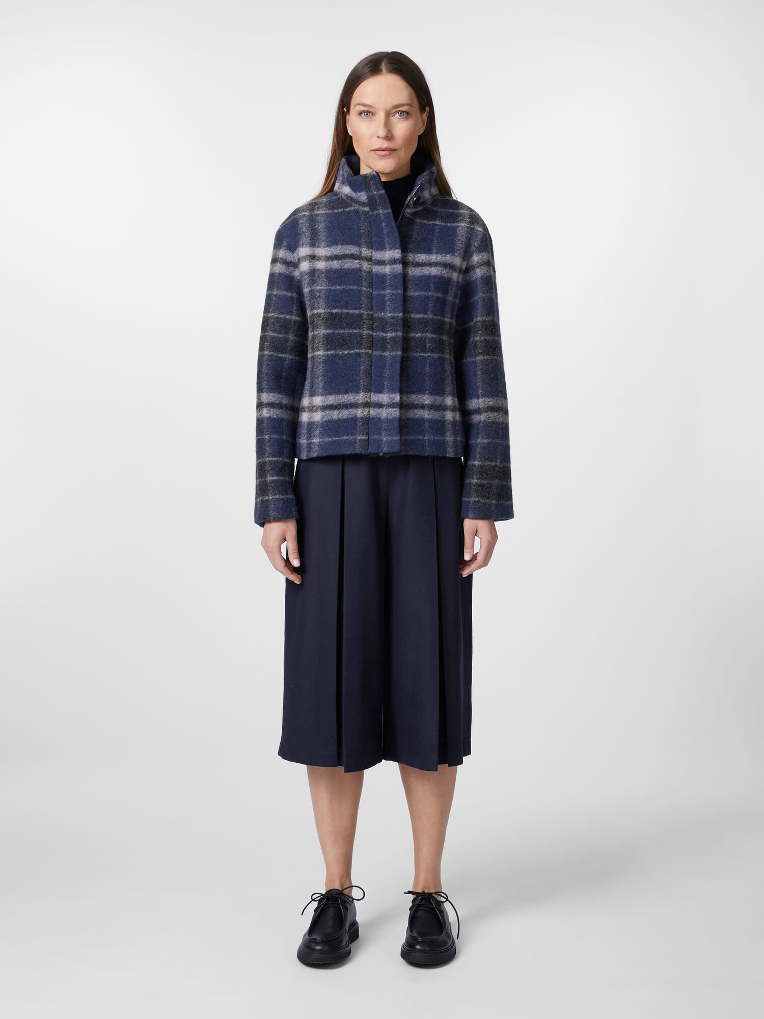 Ladies check jacket, Blue tones | Manufactum