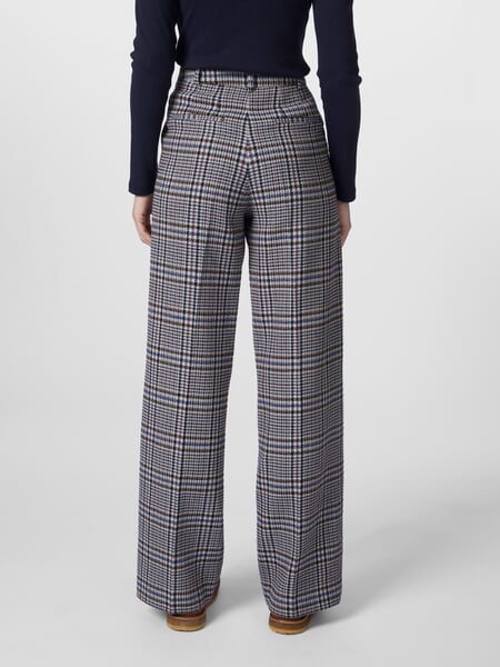 Women's Marlene Checkered Pants Multicolor, presented on a model