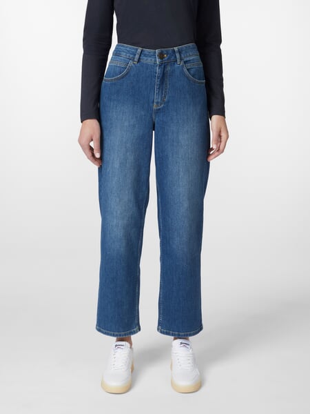 Vaqueros relaxed para mujer Azul, Tragebild