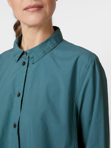 Damen-Blusenkleid Petrol, Detailsicht