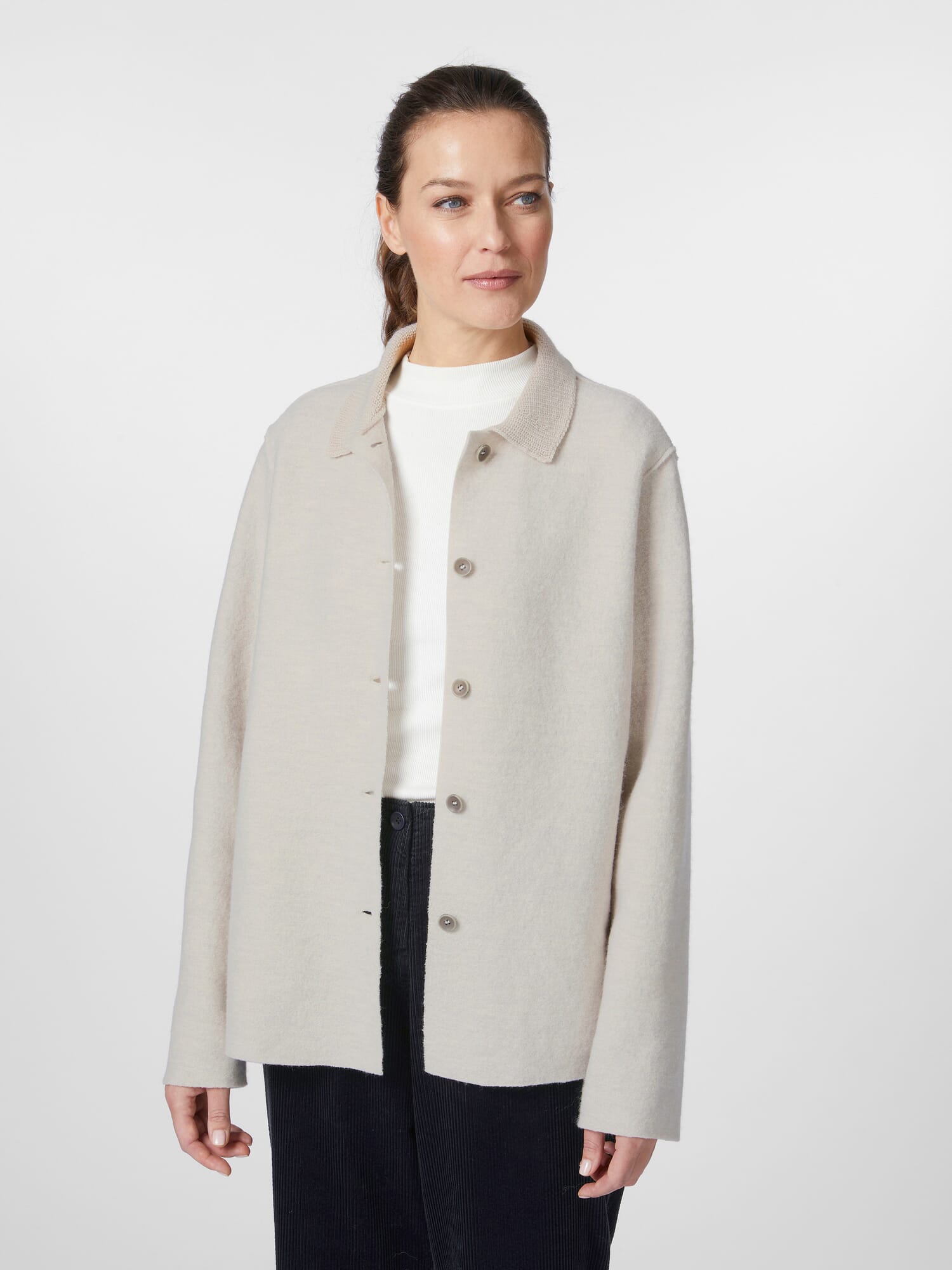 Ladies wool jacket, Natural white | Manufactum