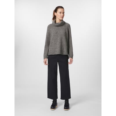 Pull Col Roulé Femme Pure Laine Vierge Gris - Taille L, Occasion En Excellent état