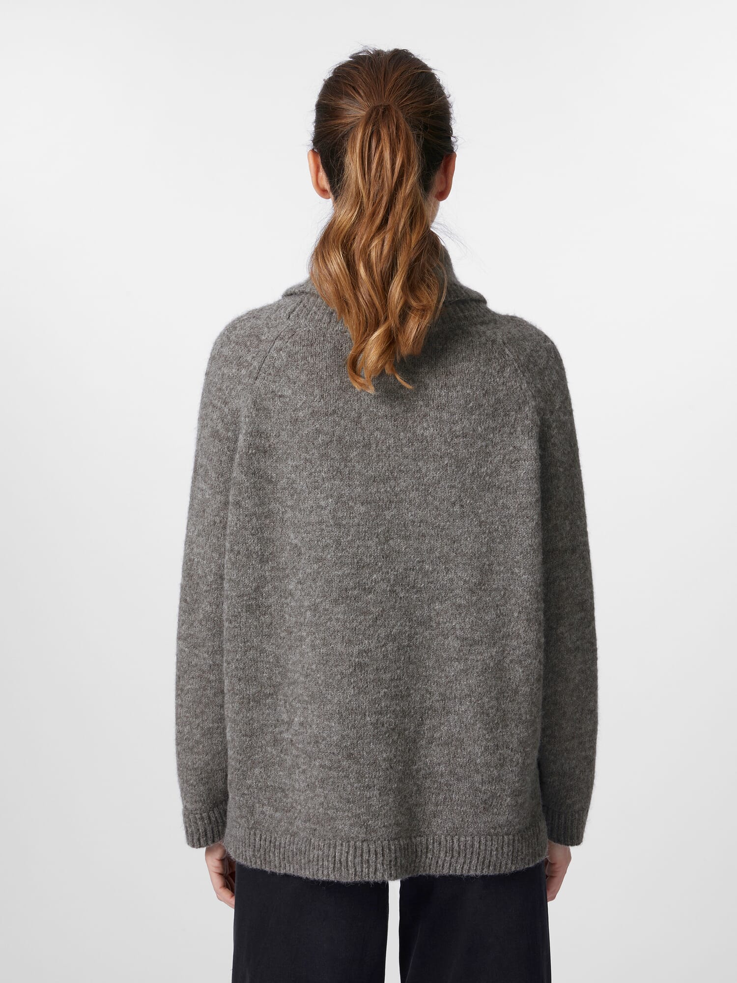 NANUSHKA 売れ筋商品|||ナヌーシュカ ニット&セーター アウター レディース Turtlenecks Grey Grey Sweater with Sleeveless High Neck WOMEN | Majestic