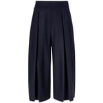 Jupe-culotte femme en laine Bleu foncé