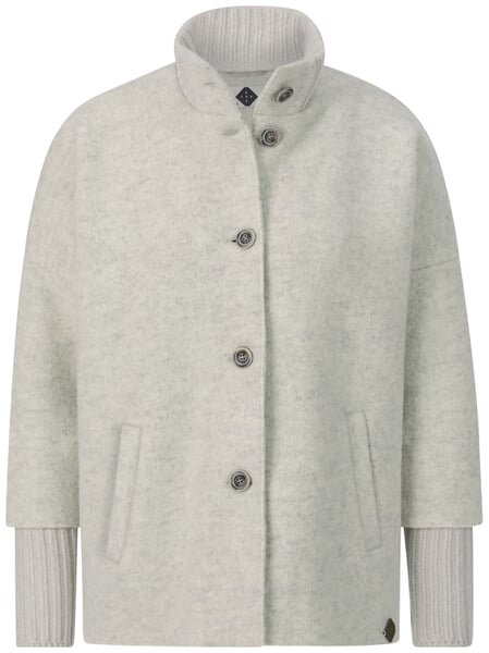 Veste en laine pour femme Écru