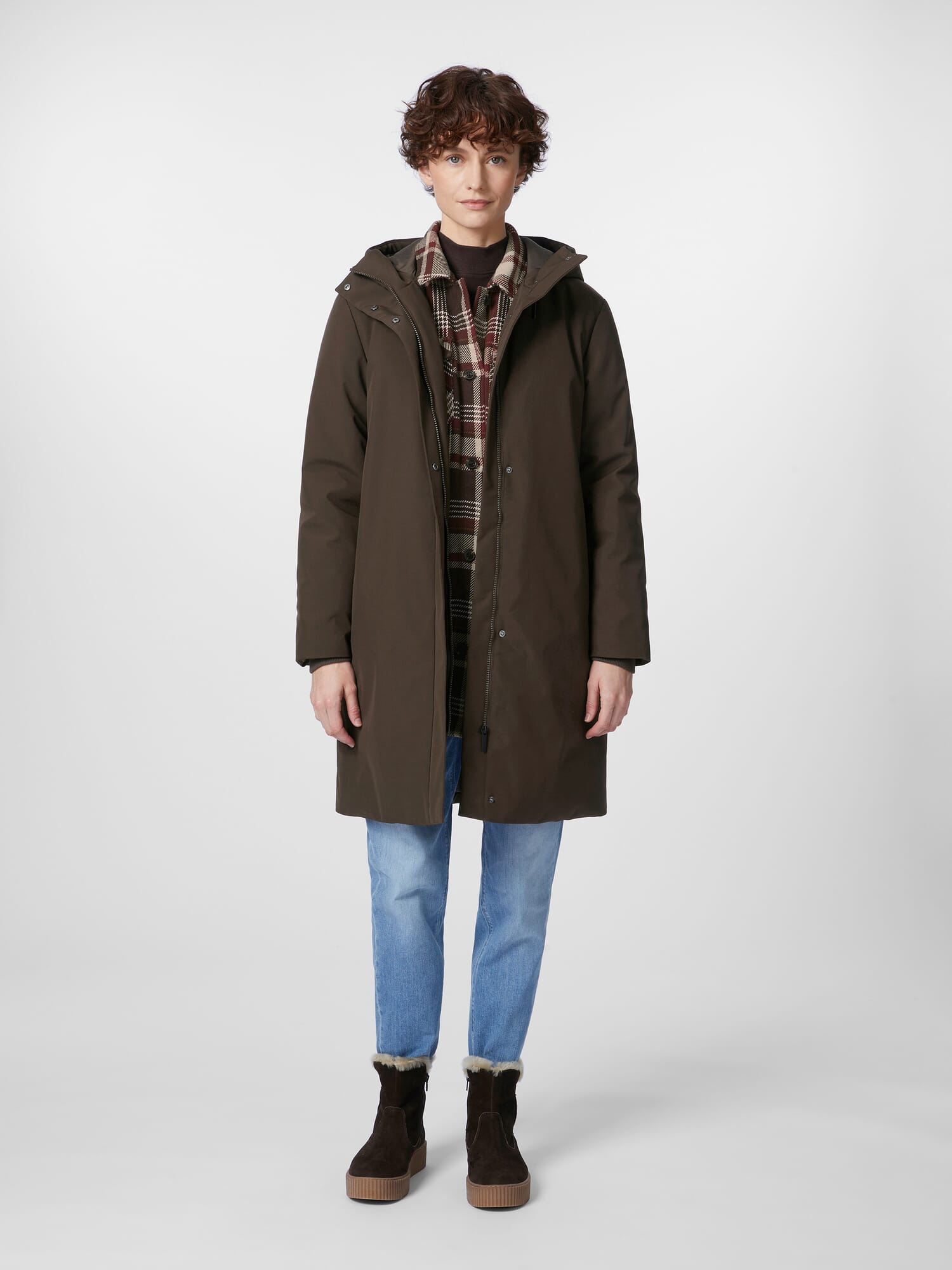 Ladies softshell coat, Brown | Manufactum