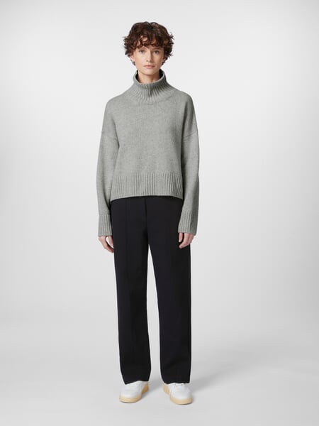 Jersey de mujer oversize Mezcla de gris, Tragebild