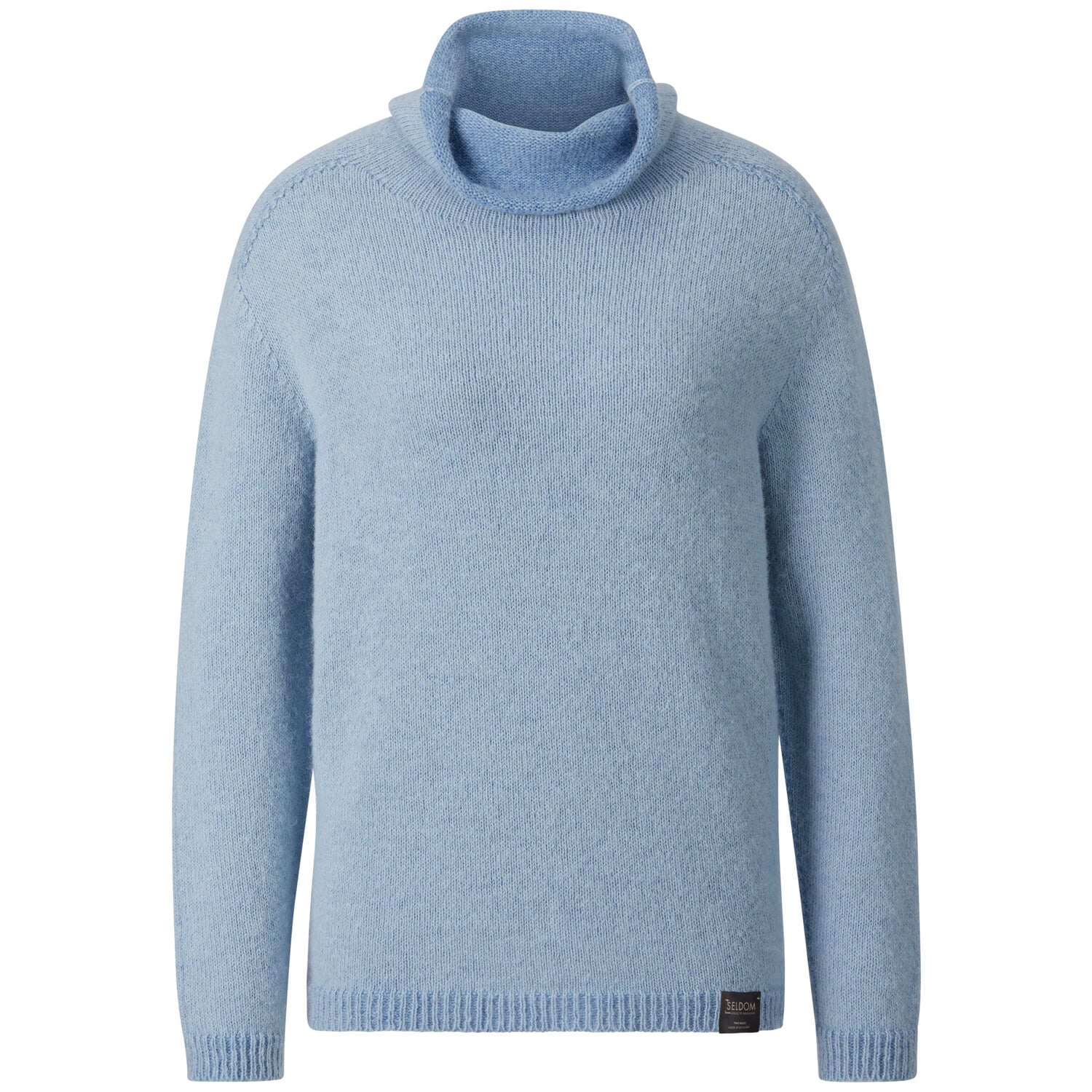 Merino Wol Baby Blauwe Coltrui Dames Dames Coltrui, Blauw Manufactum