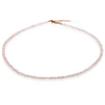 Collier quartz rose, rose