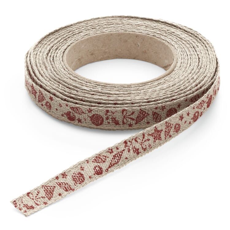 Gift ribbon linen 1 cm