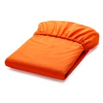 Drap-housse 702 Orange 160 × 200 cm