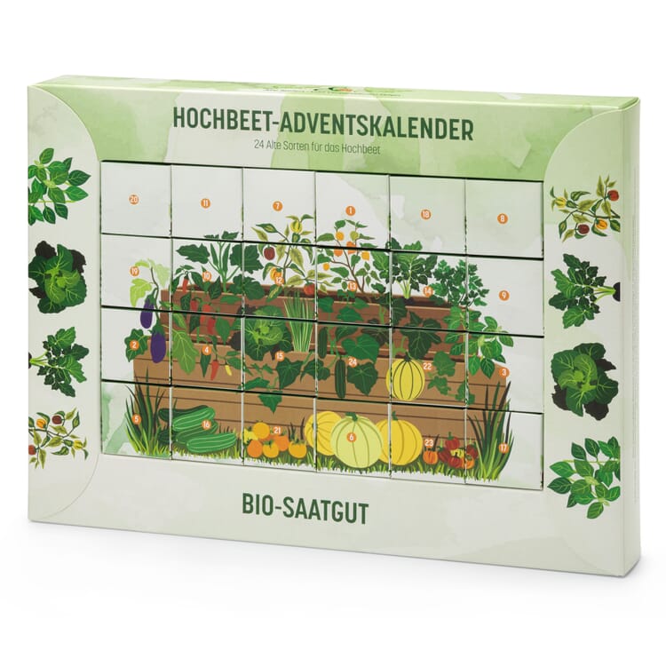 Saatgut-Adventskalender Bio-Hochbeetgemüse