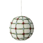 Adornos navideños de fieltro bordados Globo