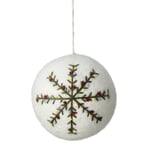 Embroidered felt Christmas tree bauble Star