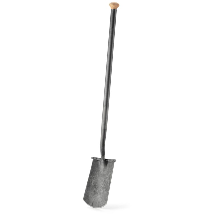 Spade met stalen steel