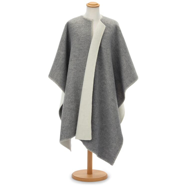 Norwegischer Poncho Lammwolle