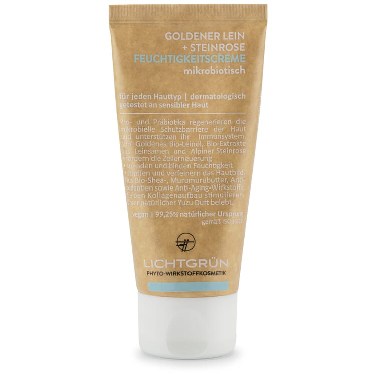 Golden flax and stone rose moisturizer