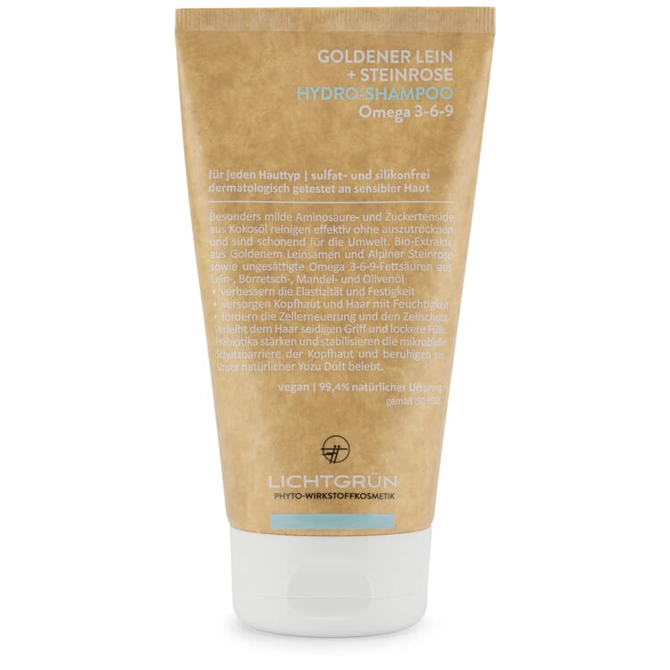 Hydroshampoo met gouden vlas en steenroos