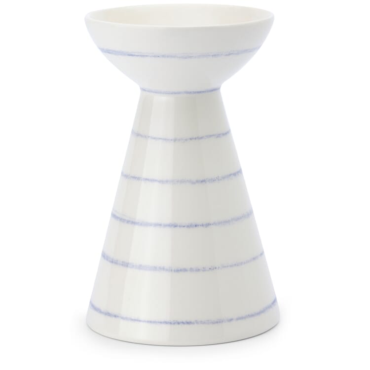 Vase Keramik handbemalt blau