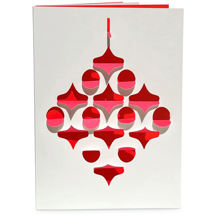 Wenskaart Cut, Ornament