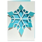 Greeting card Cut Snowflake