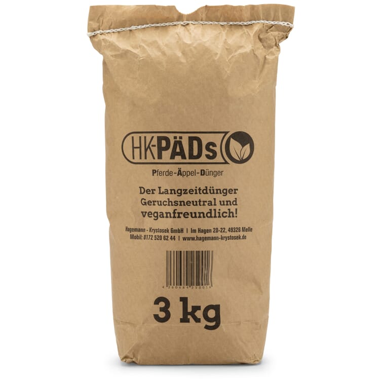 Natural fertilizer from horse apples