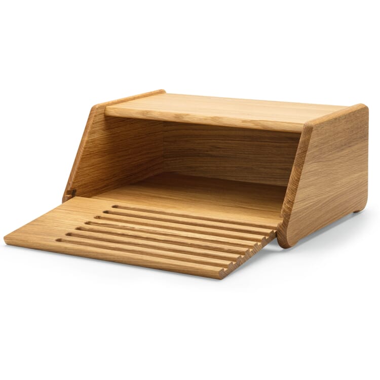 Small oak bread bin