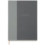 Agenda semainier demi-lin gris