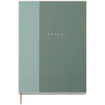 Carnet de notes demi-lin vert clair