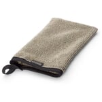 Towel linen terry black-nature Wash mitt