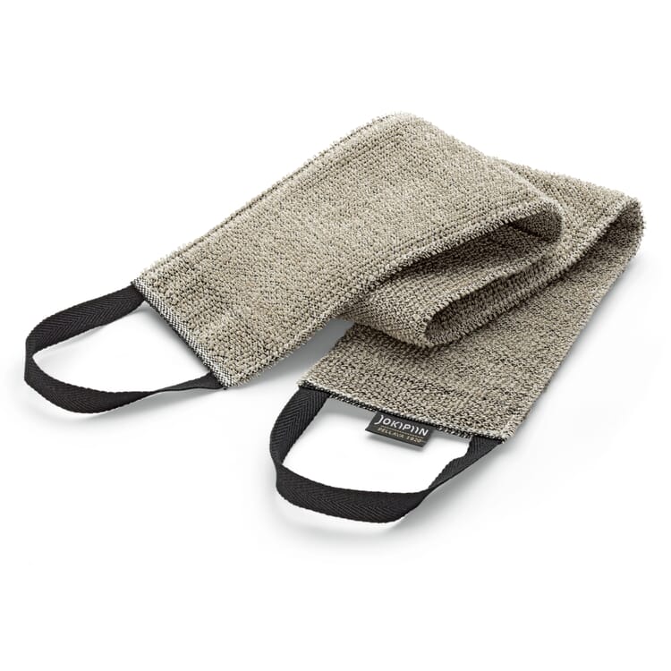 Massage tape linen terry, Black-Nature