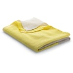 Waffle piqué Lyocell linen Yellow-natural-white Shower towel